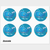 Ocean Aquatic Niedlich Whale Custom Aufkleber (Blatt)