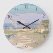 Ocean Art Beach Große Wanduhr (Vorderseite)