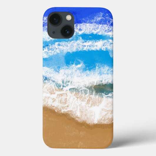 Ocean Art Blue Waves am Sandy Beach Case-Mate iPhone Hülle (Rückseite)
