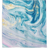 Ocean Art: Marble Agate Wirbel. Duschvorhang (Vorderseite)