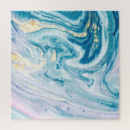 Ocean Art: Marble Agate Wirbel. Puzzle (Vertikal)