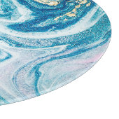 Ocean Art: Marble Agate Wirbel. Schneidebrett (Ecke)