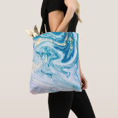 Ocean Art: Marble Agate Wirbel. Tasche (Von Nahem)