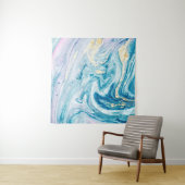 Ocean Art: Marble Agate Wirbel. Wandteppich (Beispiel (Horizontal))
