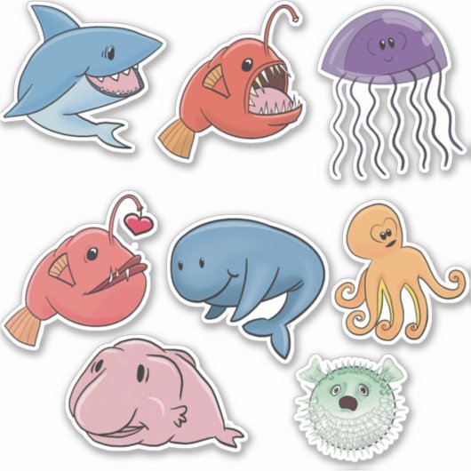 Ocean Aufkleber Pack (Vorderseite)