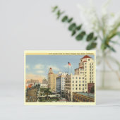 Ocean Ave, Long Beach, Kalifornien Vintag Postkarte (Stehend Vorderseite)