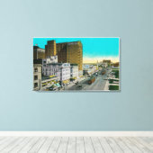 Ocean Avenue Blick nach Osten, Long Beach Leinwanddruck (Insitu (Holzboden))