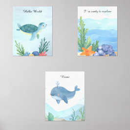 Ocean Baby Kinderzimmer Room Decke Bilderwand Sets