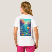 "Ocean Ballet: Fish in Motion" T-Shirt (Schwarz voll)