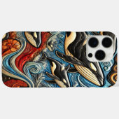 Ocean Ballet: Wale und Waves Case-Mate iPhone Hülle (Rückseite (Horizontal))