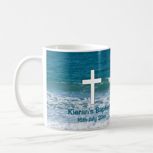 Ocean Baptisk Keepake Mattiert Glass Kaffee Tasse (Links)