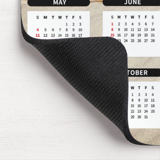 Ocean Beach 2025 Kalender Mousepad (Ecke)