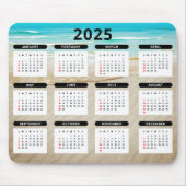Ocean Beach 2025 Kalender Mousepad (Vorne)