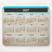 Ocean Beach 2027 Kalender Mousepad (Vorne)