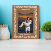 Ocean Beach Algen und Seashells Grenze Geätzte Rahmen