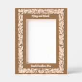 Ocean Beach Algen und Seashells Grenze Geätzte Rahmen (Vorderseite)