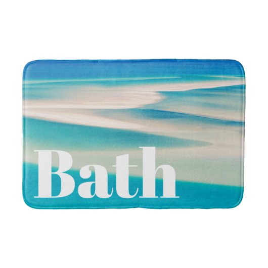 Ocean Beach Bath Mat Coastal Sea Inspiriert Badematte (Vorderseite)