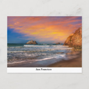Ocean Beach bei Sunset Postkarte