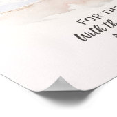 Ocean Beach Bible Verse, Habakkuk 2:14 Wasserfarbe Poster (Ecke)