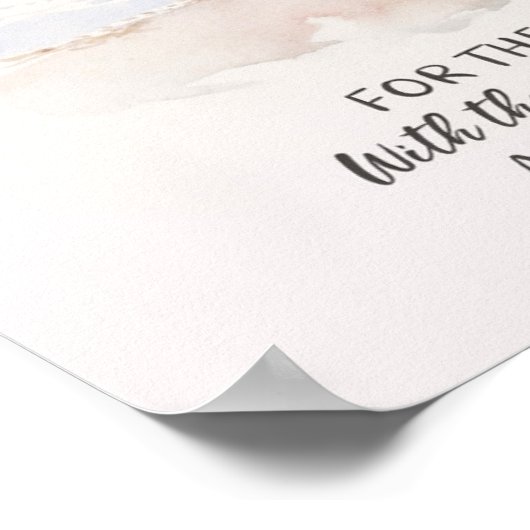 Ocean Beach Bible Verse, Habakkuk 2:14 Wasserfarbe Poster (Ecke)