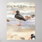 Ocean Beach Bird Poster (Vorne)