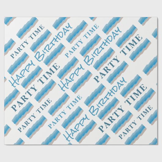 Ocean Beach Birthday Geschenkpapier (Flach)