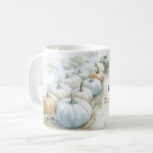 Ocean Beach Blaue Kürbisse Kaffeetasse (Vorderseite Links)