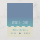 Ocean Beach Blend Save-the-Date-Postkarte Ankündigungspostkarte (Vorderseite)