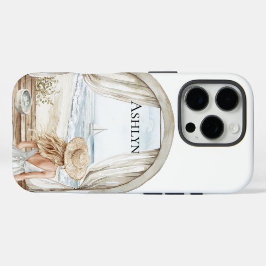 Ocean Beach Blond Case-Mate iPhone Hülle (Rückseite (Horizontal))