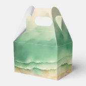 Ocean Beach Blue Watercolor Sommer Sun Geschenkschachtel (Rückseite)