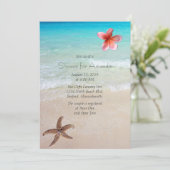 Ocean Beach Brautparty Party Einladung (Stehend Vorderseite)