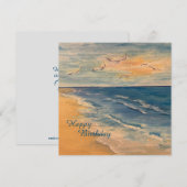 Ocean Beach Breeze Flat Danke Karte (Vorne/Hinten)
