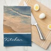 Ocean Beach Breeze Kitchen Handtücher (Viertel Falte)
