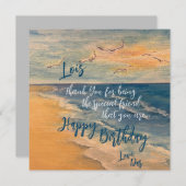 Ocean Beach Breeze Note Card Dankeskarte (Vorne/Hinten)