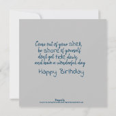 Ocean Beach Breeze Note Card Dankeskarte (Rückseite)