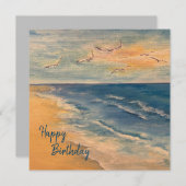 Ocean Beach Breeze Note Card Dankeskarte (Vorne/Hinten)
