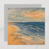 Ocean Beach Breeze Note Card Mitteilungskarte (Vorne/Hinten)