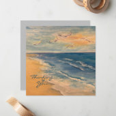 Ocean Beach Breeze Note Card Mitteilungskarte (Vorderseite/Rückseite Beispiel)