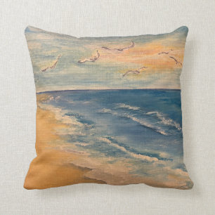 Ocean Beach Breeze Throw Kissen