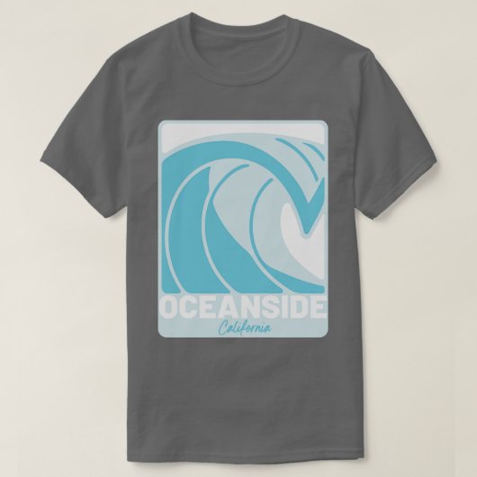 Ocean Beach California Atlantischer Ozean FL Crash T-Shirt (Design vorne)