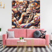 Ocean & Beach Canvas Painting – Coastal Style Wall Leinwanddruck (Insitu (Wohnzimmer))