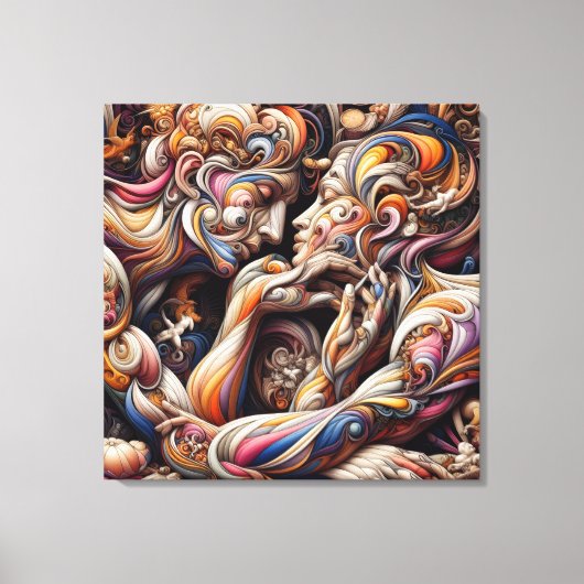 Ocean & Beach Canvas Painting – Coastal Style Wall Leinwanddruck (Vorderseite)