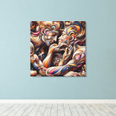 Ocean & Beach Canvas Painting – Coastal Style Wall Leinwanddruck (Insitu (Holzboden))