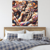 Ocean & Beach Canvas Painting – Coastal Style Wall Leinwanddruck (Insitu (Schlafzimmer))