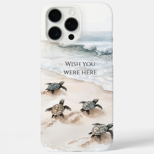 Ocean Beach Coast Sea Turtles Case-Mate iPhone Hülle (Rückseite)