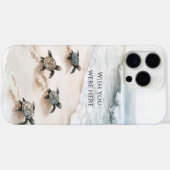 Ocean Beach Coast Sea Turtles Case-Mate iPhone Hülle (Rückseite (Horizontal))