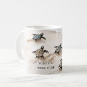 Ocean Beach Coast Sea Turtles Kaffeetasse (Vorderseite Links)