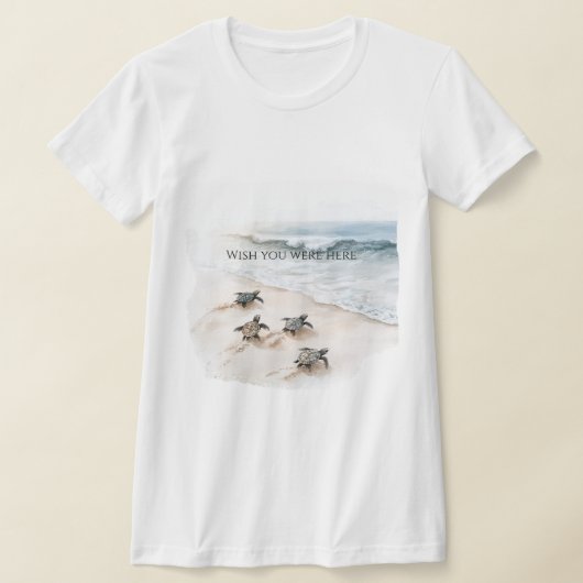 Ocean Beach Coast Sea Turtles T-Shirt (Ablage )
