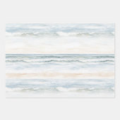 Ocean Beach Coast Starfish Birthday Geschenkpapier Set (Vorderseite 3)