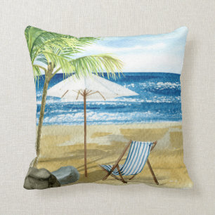 Ocean Beach Coasta Beach Stuhl Throw Kissen